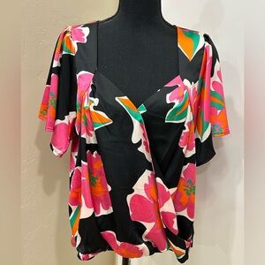 Umgee Colorful Floral Top